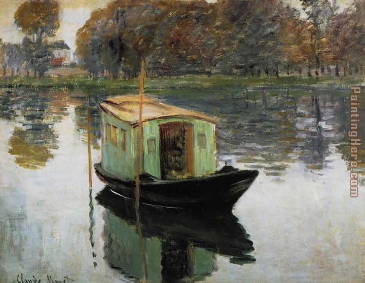 Claude Monet The Studio Boat
